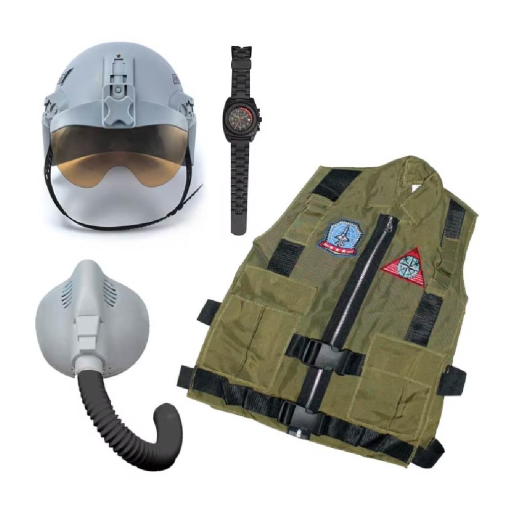Kids Pilot Role Play Costume Set